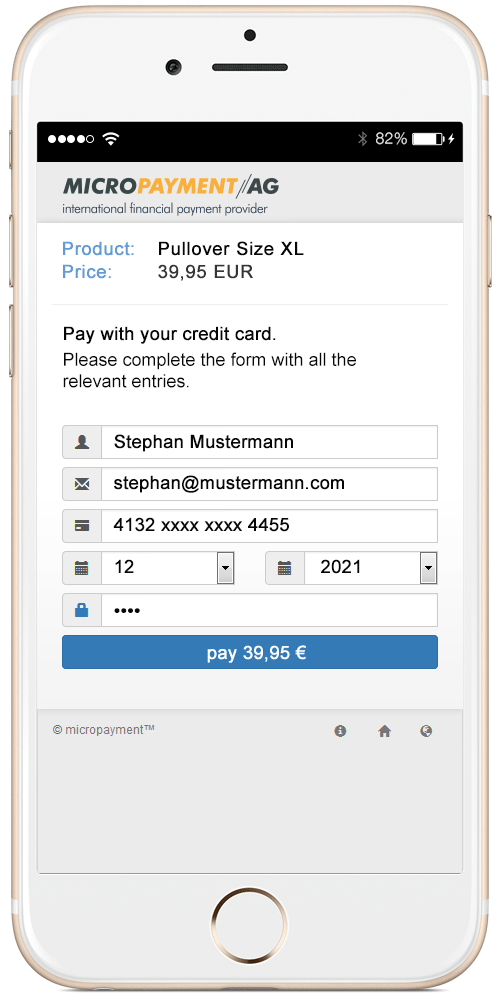 mobile payment Payment Plattform für Ihren Online Shop